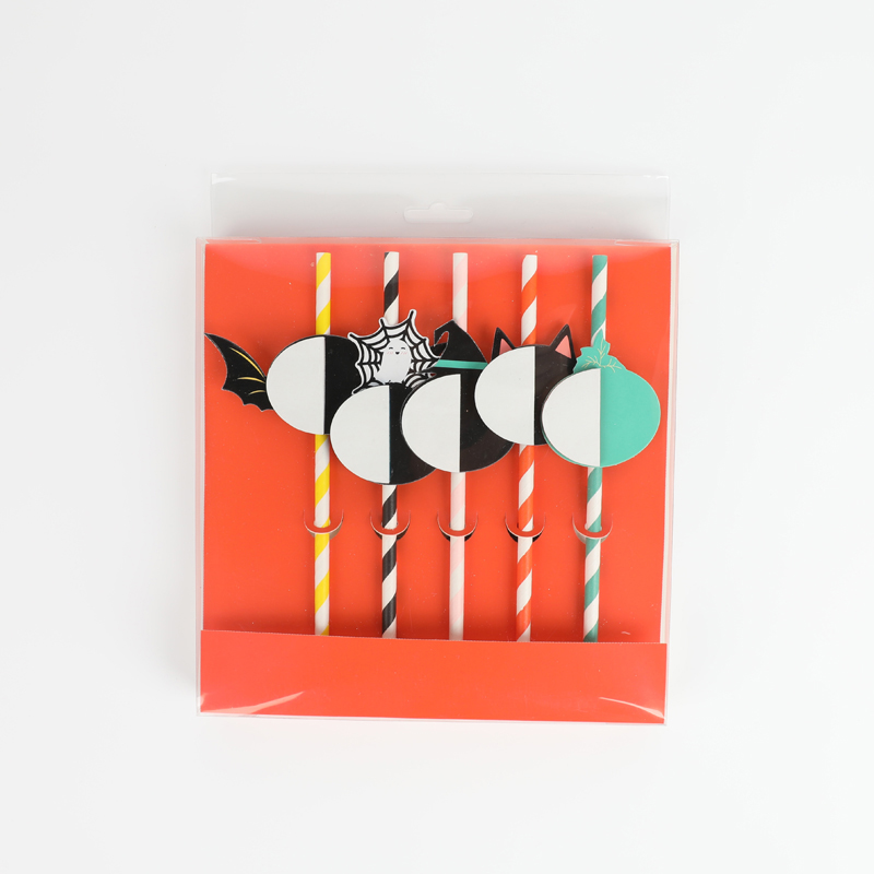 5pcs Halloween Witch Party Straws