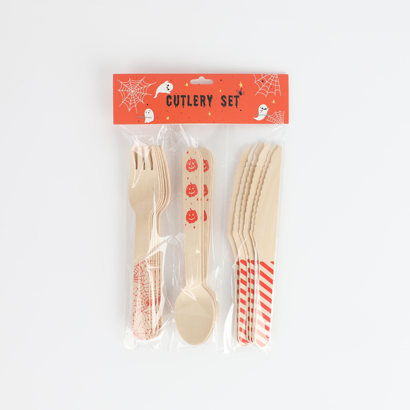 18Pcs Halloween Cutlery