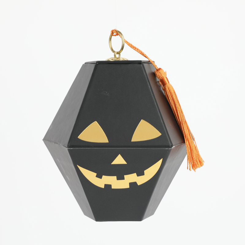 Halloween Pentagonal Pumpkin Lantern Candy Box